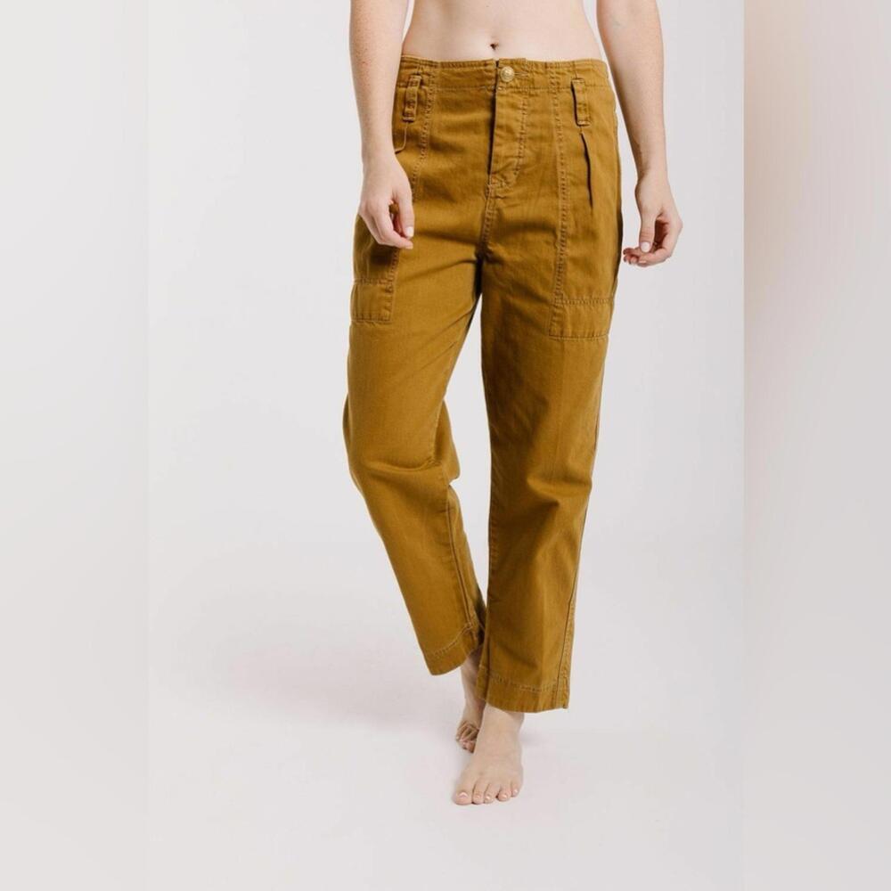 Free People Cotton Boyfriend Chinos - 0 - Tan